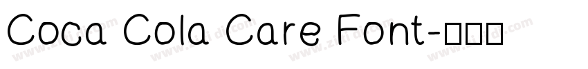 Coca Cola Care Font字体转换
